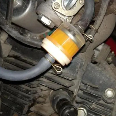 How to clean motorcycle oil filter element