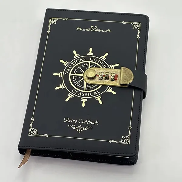 Combination lock notebook