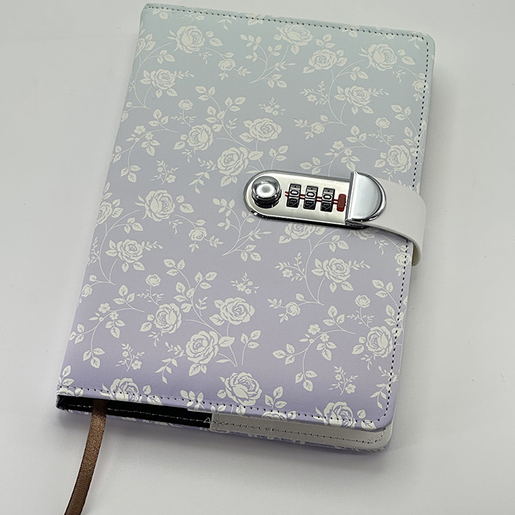 Combination lock notebook