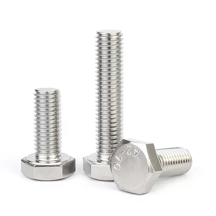 DIN 933 Steel Hex Head Bolt SS304