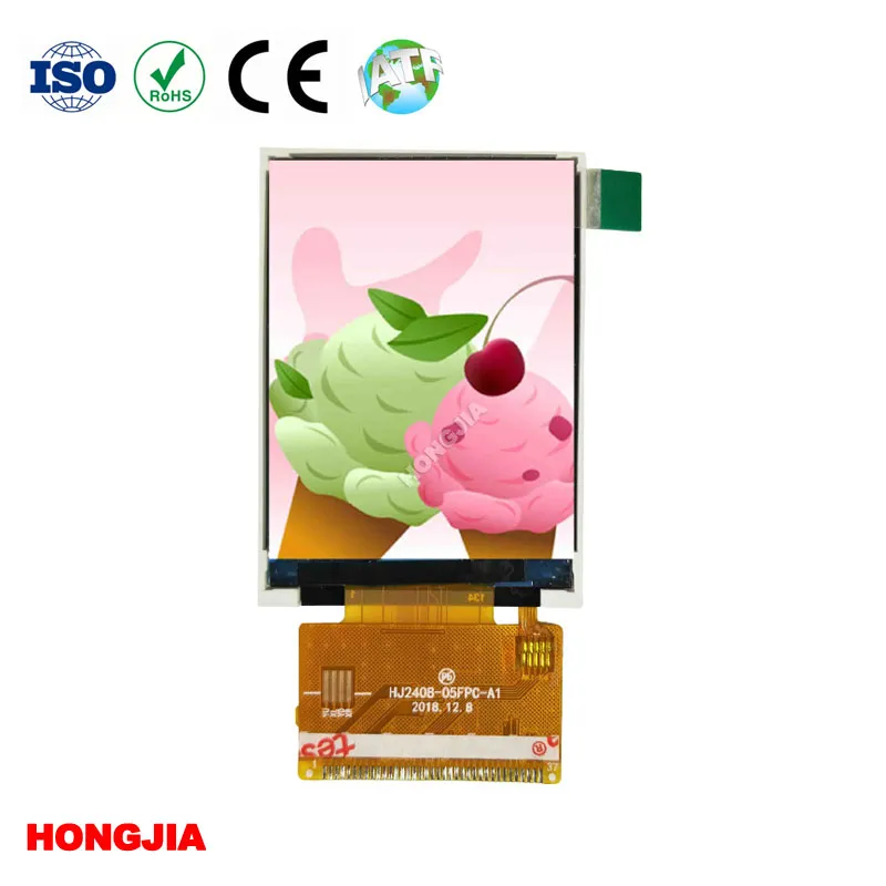 2.4 ইঞ্চি TFT LCD মডিউল 37PIN ওয়াইড ভিউয়িং অ্যাঙ্গেল