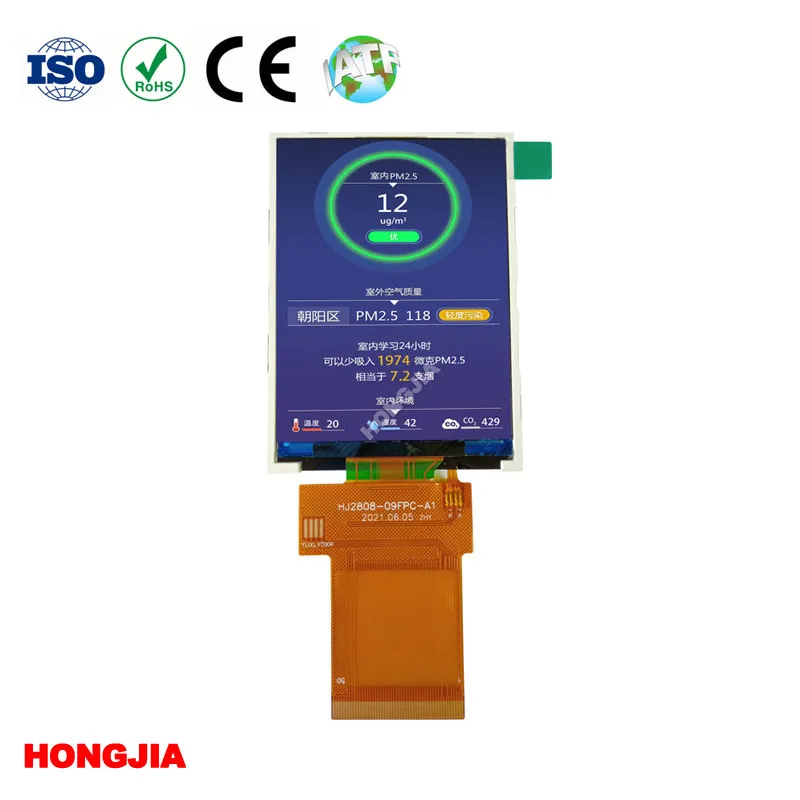 Módulo LCD TFT de 2,8 polegadas IPS 50PIN