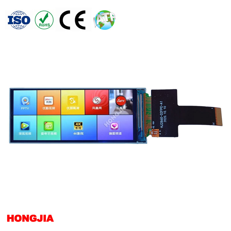 2.86 inch Long Strip LCD Module Interface MIPI