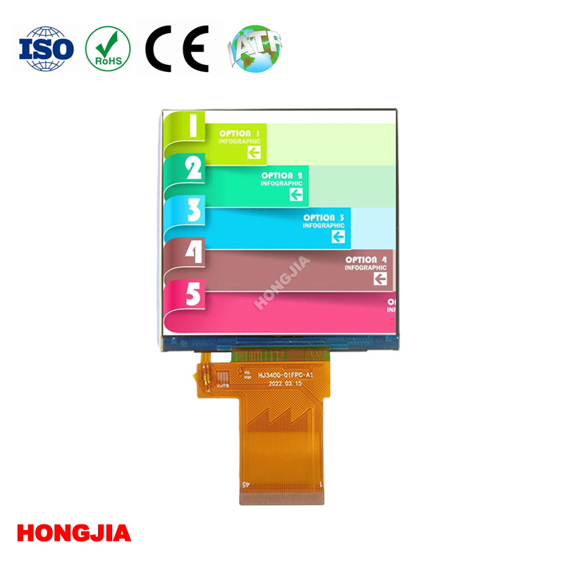 3,4 tums fyrkantig LCD-modul