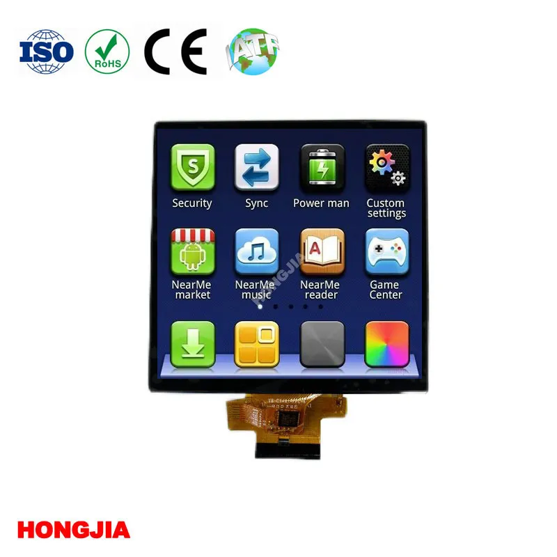 3.95 inch Square Display with Touch 40PIN