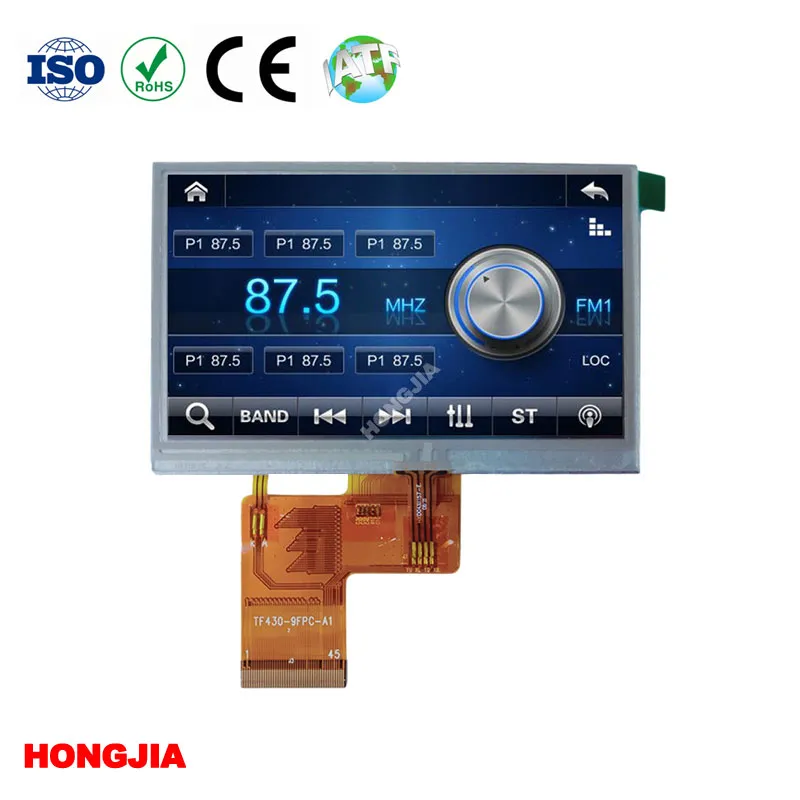 4,3 hüvelykes TFT LCD modul 480*272