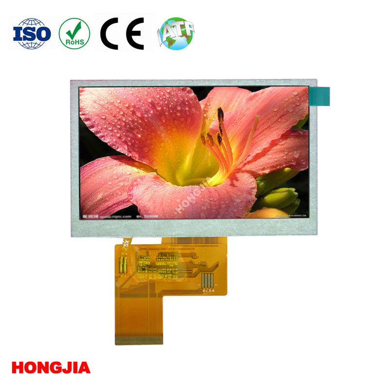 Módulo LCD de temperatura de 4,3 polegadas de largura
