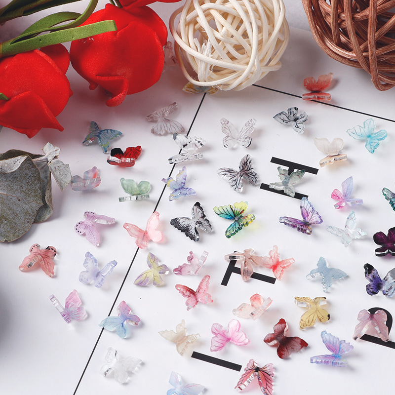 برچسب های ناخن DIY برای گل های هنری ناخن پروانه بسته ستاره - 1 