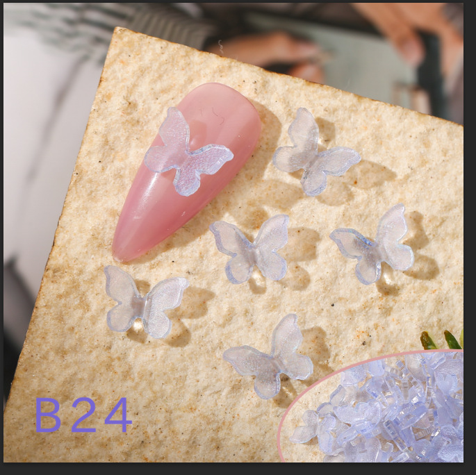 Направи си сам стикери за нокти за ноктопластика цветя пеперуда звезда пакет - 8
