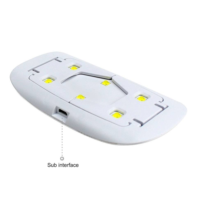 Сгъваема лампа за сушене на нокти като мишка 6w - 5 