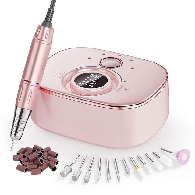 Rechargeable Nail Drill Set With Powerful Handpiece 45w 35000rpm - 0 
