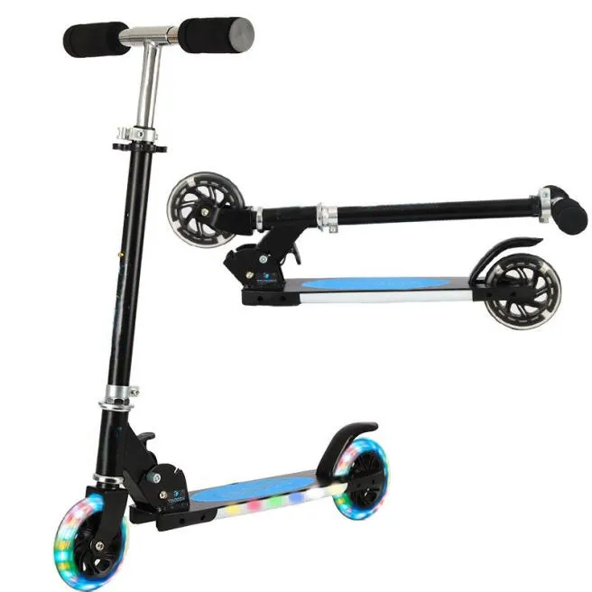 Trottinette réglable pour enfants avec lumière LED