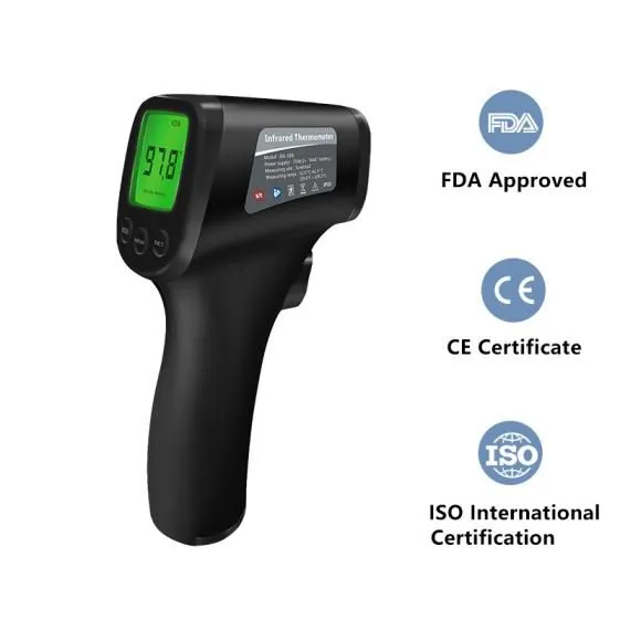 Digitalt ikke-kontakt pande infrarødt termometer