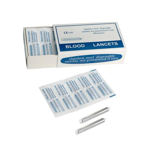 Disposable Safety Stainless Steel Blood Lancet - 1 