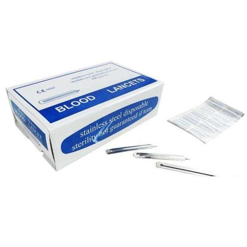 Disposable Safety Stainless Steel Blood Lancet - 3