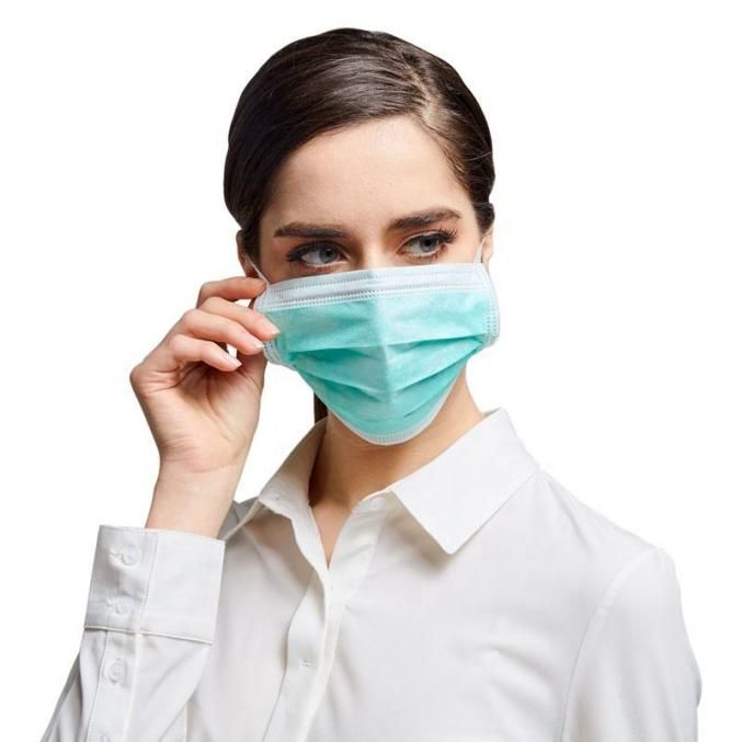 使い捨て可能な外科用不織布の通気性のある医療用フェイスマスク - 0