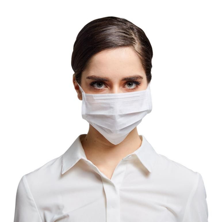 Masque facial médical respirant non tissé chirurgical jetable - 3