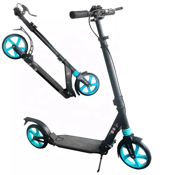 Dobbelt affjedret scooter med to hjul