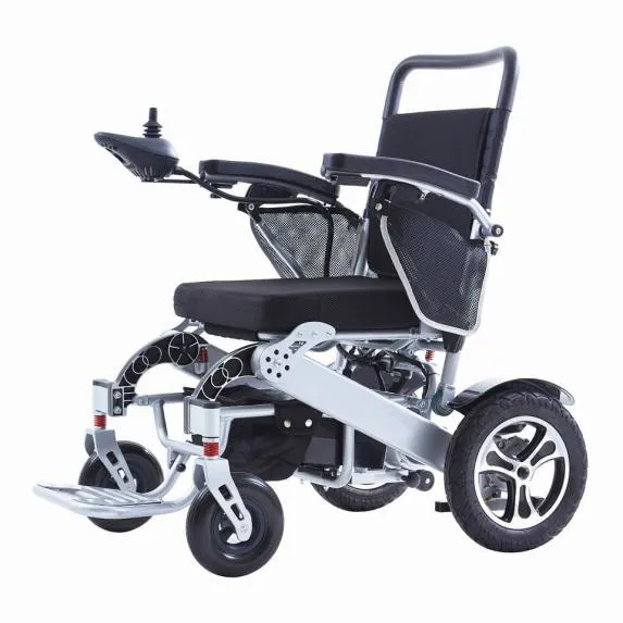 Silla de ruedas eléctrica motorizada para discapacitados plegable para discapacitados