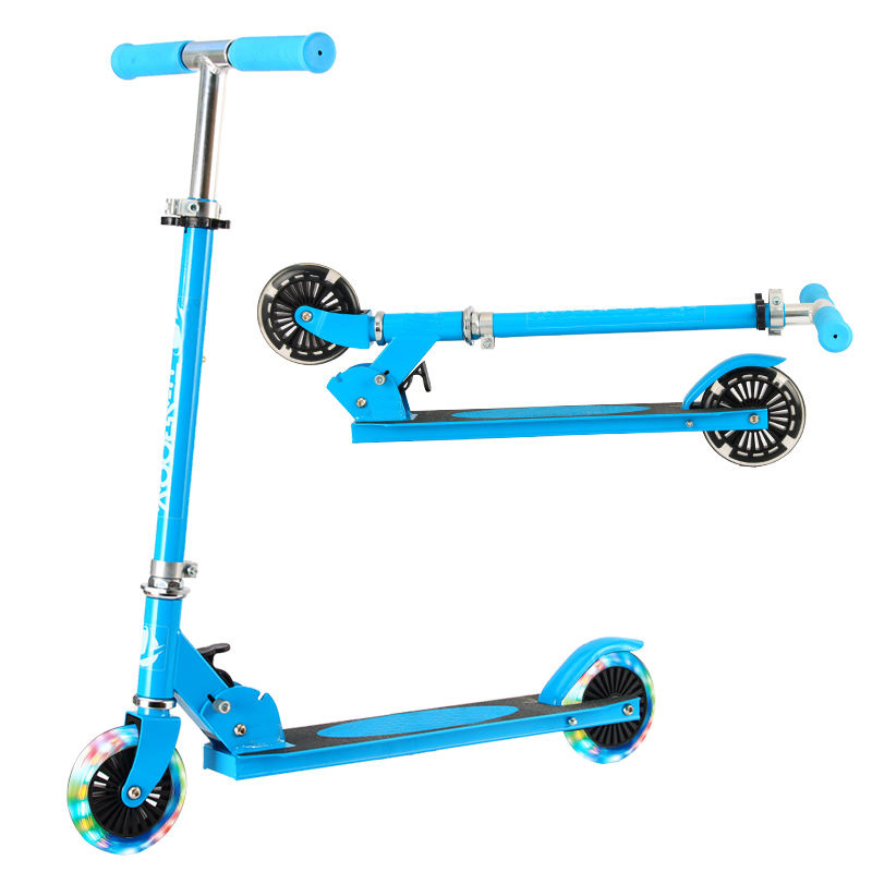Folding Adjustable Large Wheels Kick Scooters for Kids - 0