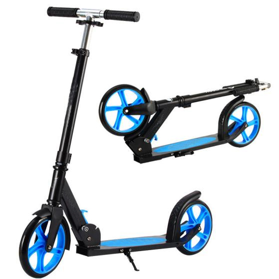 Adult Kick Scooter with Adjustable Big Wheel