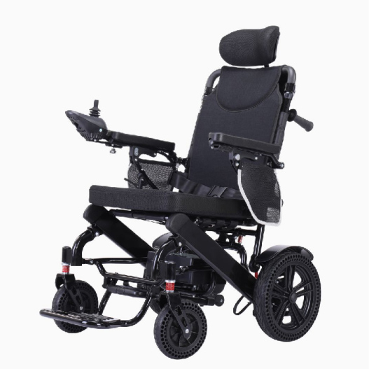Opvouwbare lichtgewicht elektrische rolstoel voor ouderen