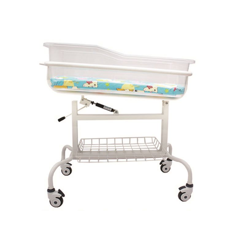 Berceau pédiatrique ABS réglable en hauteur, chariot pour bébé, hôpital pour bébé - 1 