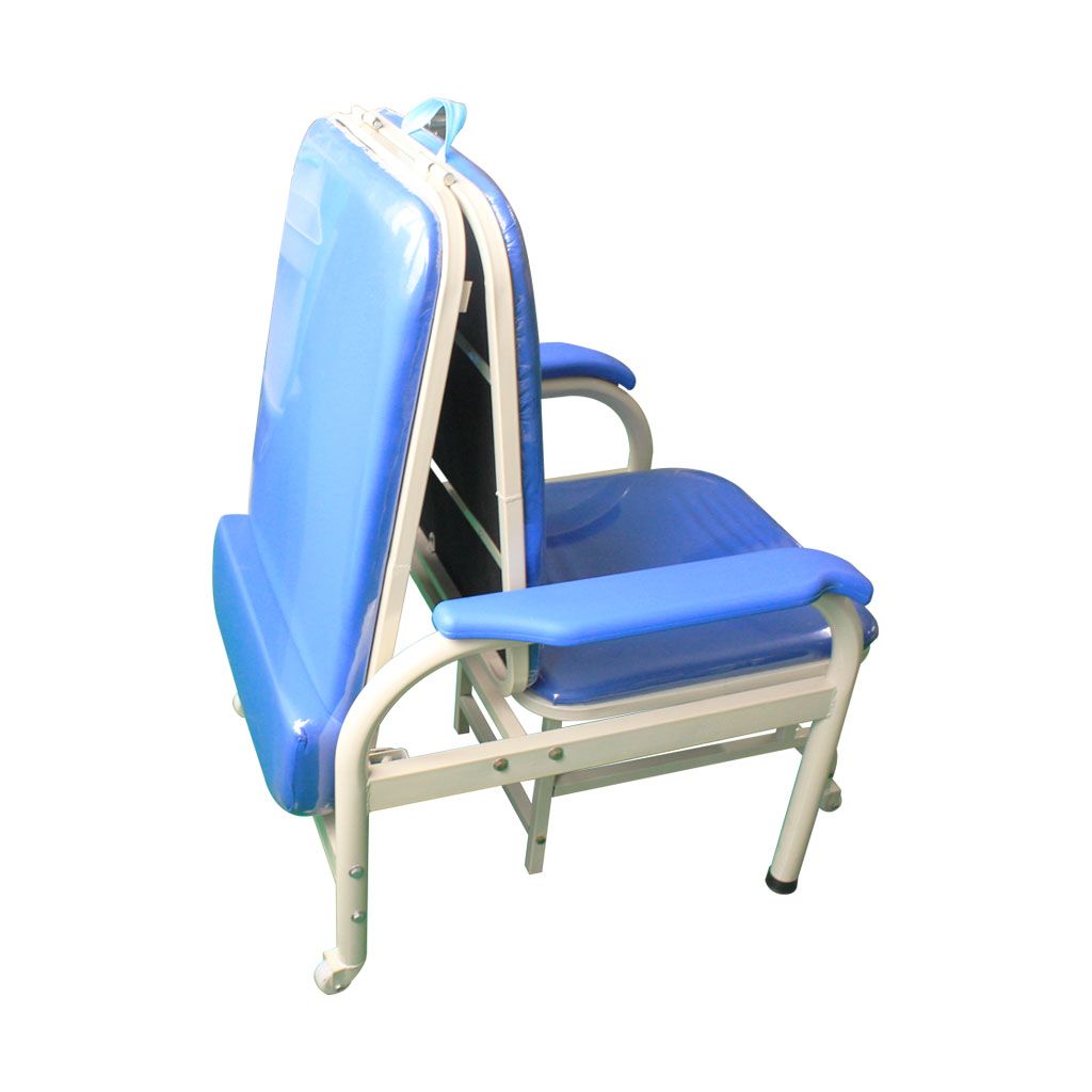 Chaise pliante d'hôpital en cuir de lit d'escorte de salle d'hôpital - 1 