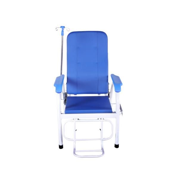 Chaise d'escorte multifonctionnelle se pliante d'hôpital en acier de lit d'escorte de salle d'hôpital - 1