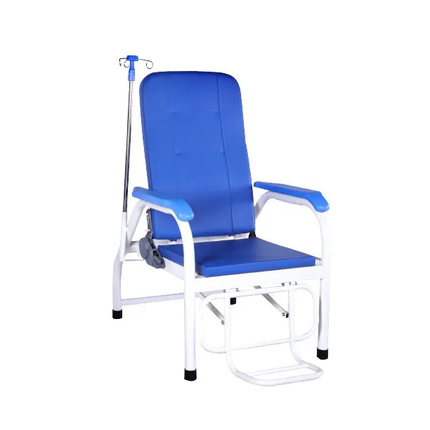 Chaise d'escorte multifonctionnelle se pliante d'hôpital en acier de lit d'escorte de salle d'hôpital