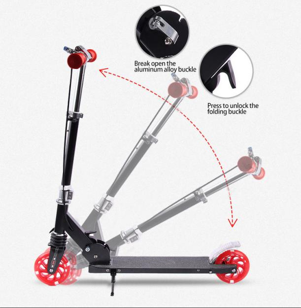 Kick Scooters For Children with Aluminum Rear Brake - 1