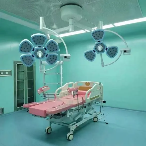 Lámpara de operación LED médica quirúrgica montada en la pared del techo móvil