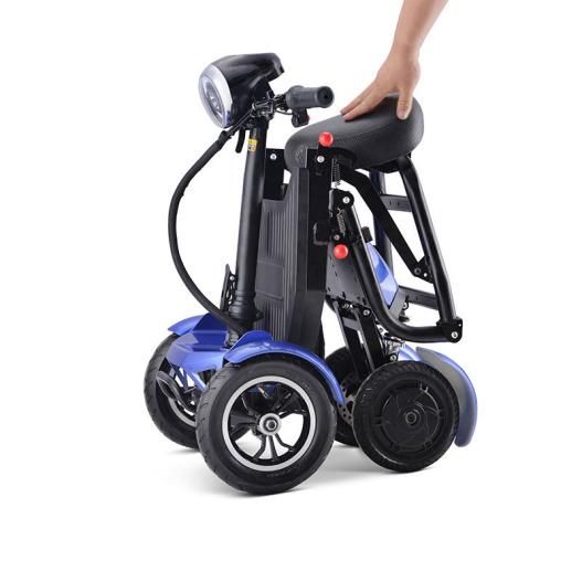 4 Wheels Lightweight Folding Electric Mobility Scooter - 2 