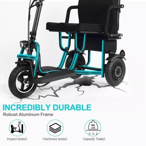 Wheel Electric Handicapped Scooters for Disabled Elderly - 2 