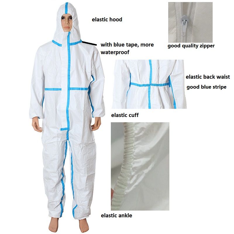 Medical Protective Disposable Hooded Coverall - 1 