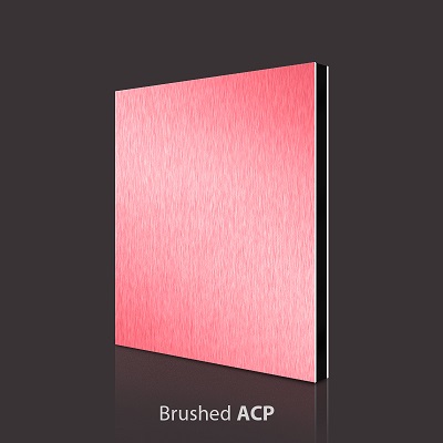 Brushed Red Aluminum Composite Panel