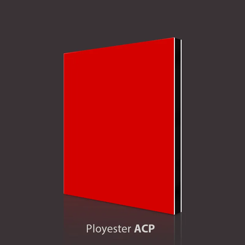 Panel compuesto de aluminio PVDF rojo de China