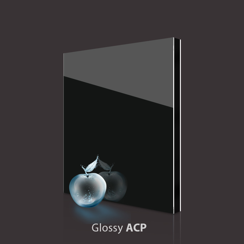 Gloss Black Aluminum Composite Panel