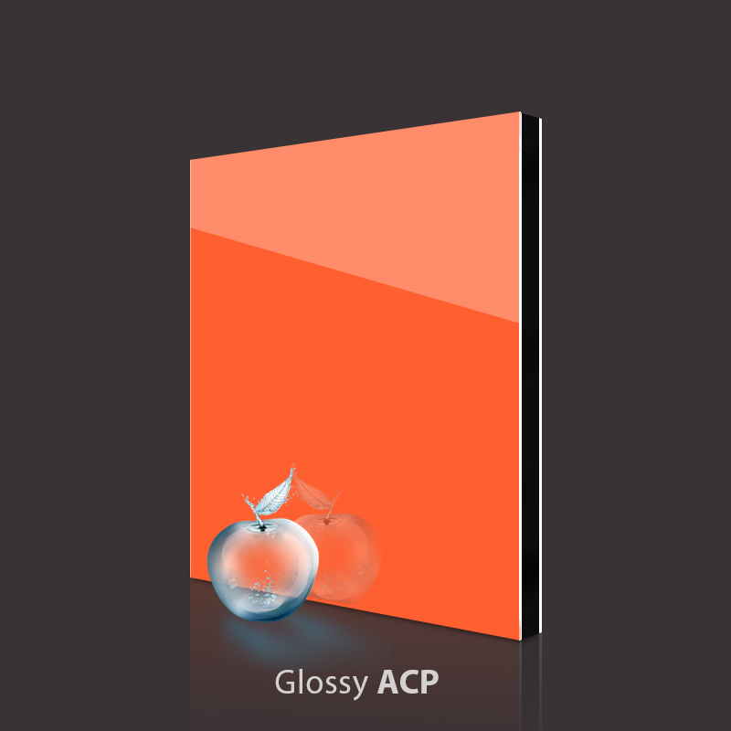Gloss Orange Aluminum Composite Panel
