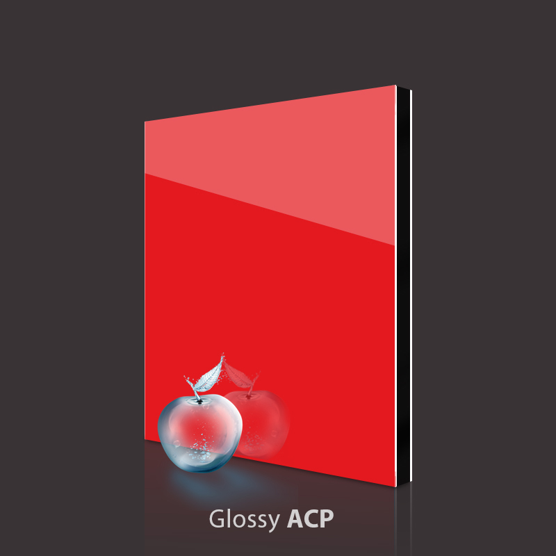 Gloss Red Aluminum Composite Panel