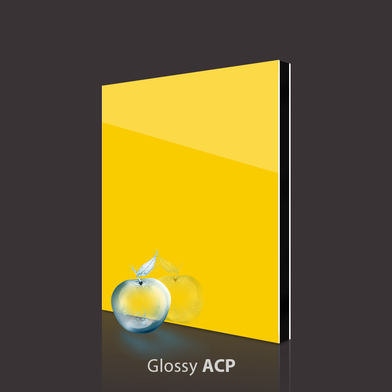 Glossy Yellow PVDF Aluminum Composite Panel