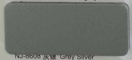 Panel compuesto de aluminio gris plateado