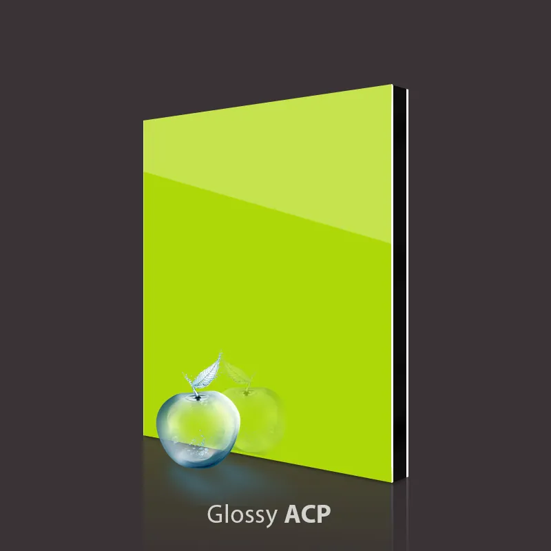 Gloss Telecom zöld alumínium kompozit panel