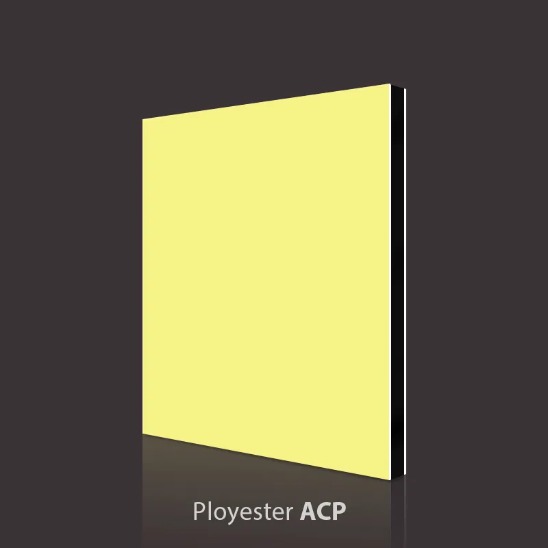 Panneau composite en aluminium PVDF jaune clair