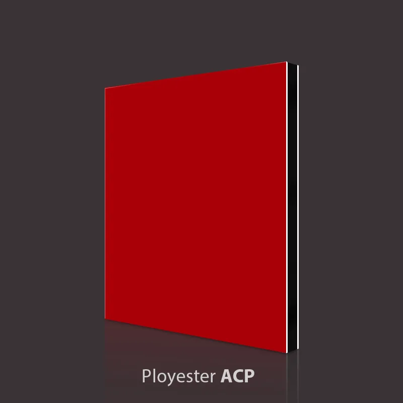 Panel compuesto de aluminio rojo