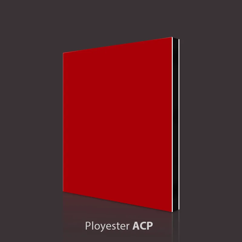 Panel compuesto de aluminio PVDF rojo