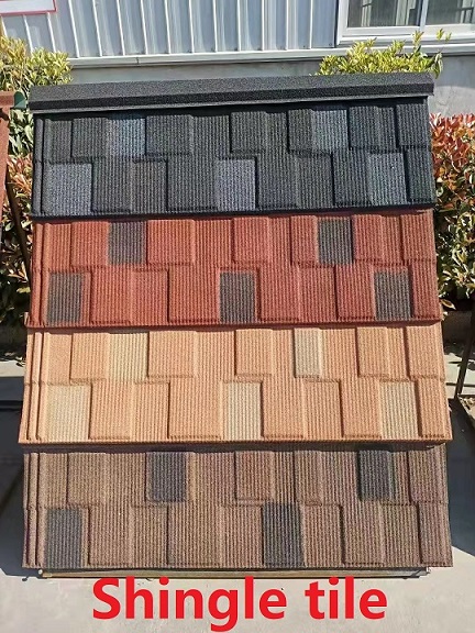 0.40 mm Shingle Stone Coated Roofing Tile Philippines
