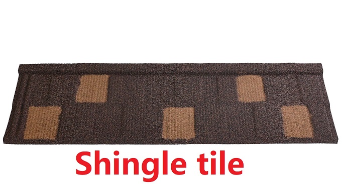 0.28 mm Shingle Stone Coated Roofing Tile
