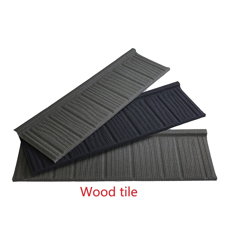 0.35 mm Wood Stone Coated Roofing Tile