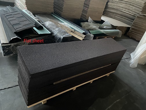 Flat Sheet Stone Coated Roofing Tile
